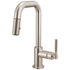 Brizo Pull Down Prep Faucet With Square Spout Knurled Handle
