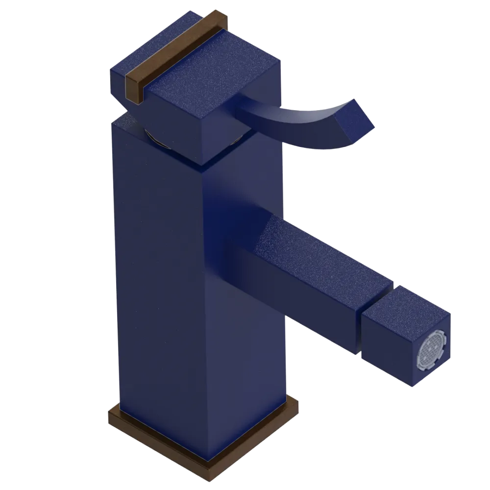 Rubinet Single Control Bidet Fitting (less drain) Midnight Blue