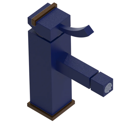 Rubinet Single Control Bidet Fitting (less drain) Midnight Blue