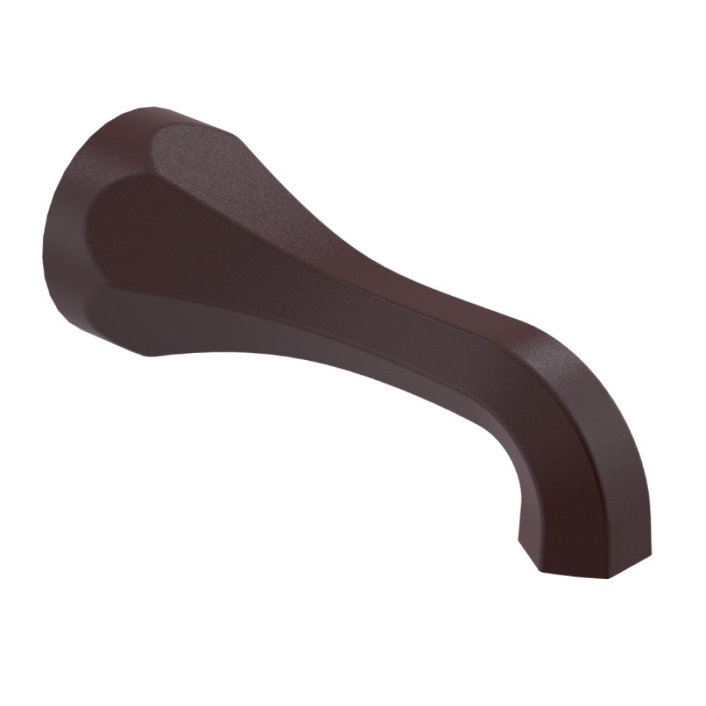 Rubinet Tub Filler Spout Wall Mount Bordeaux