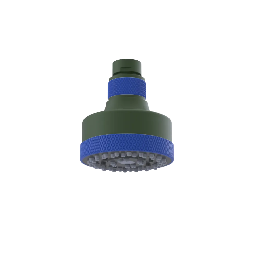 Rubinet 3 FUNCTION SHOWER HEAD Green Envy