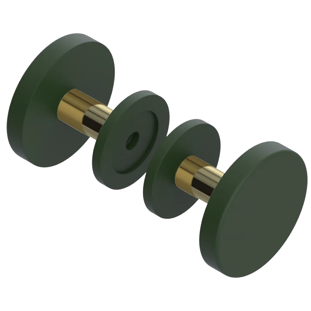 Rubinet Shower Door Knob (set) Green Envy