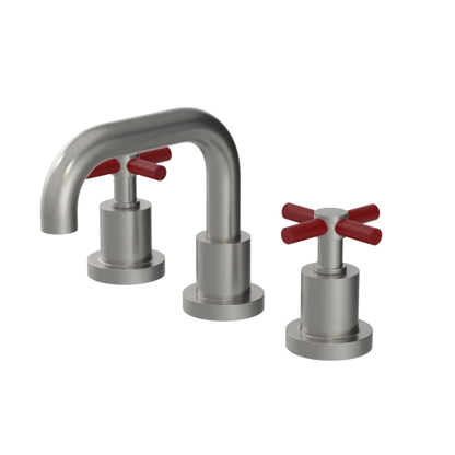 Rubinet Widespread Lav. Set. (less drain) Satin Nickel