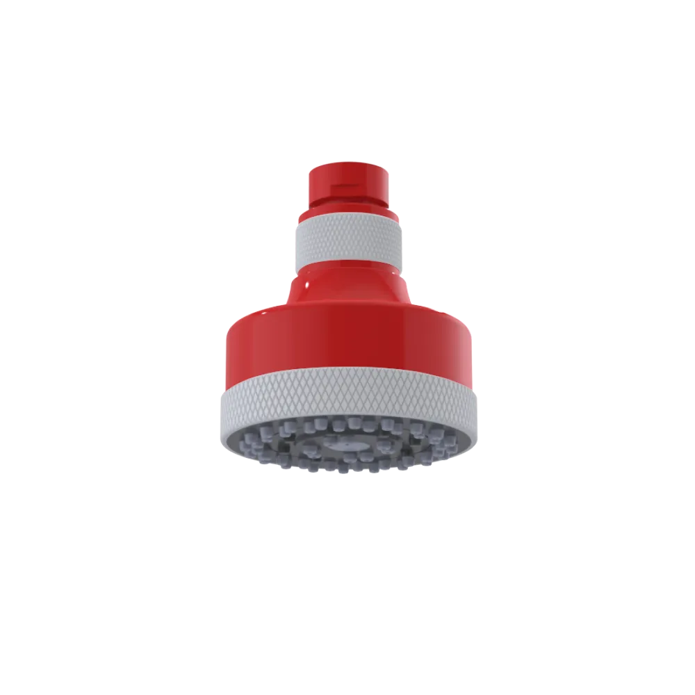 Rubinet 3 FUNCTION SHOWER HEAD Red