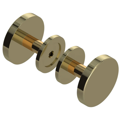 Rubinet Shower Door Knob (set) Natural Brass