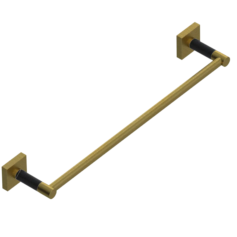 Rubinet 18" TOWEL BAR Antique Brass Matt
