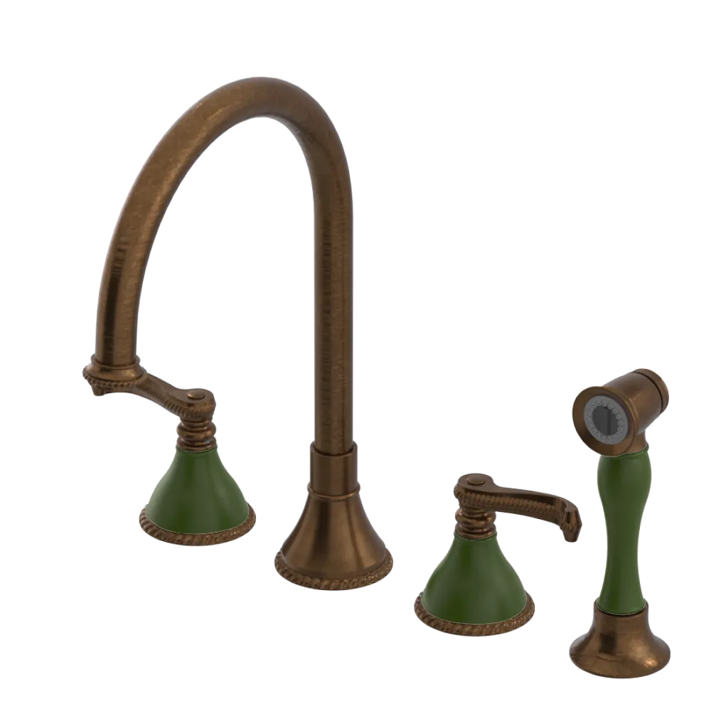 Rubinet Widespread Kitchen Set with Hand Spray Oil Rubbed Bronze
