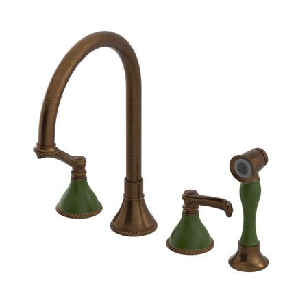 Rubinet Widespread Kitchen Set with Hand Spray Oil Rubbed Bronze