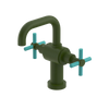 Rubinet Single Hole Dual Handle Lav. Set. (less drain) Green Envy
