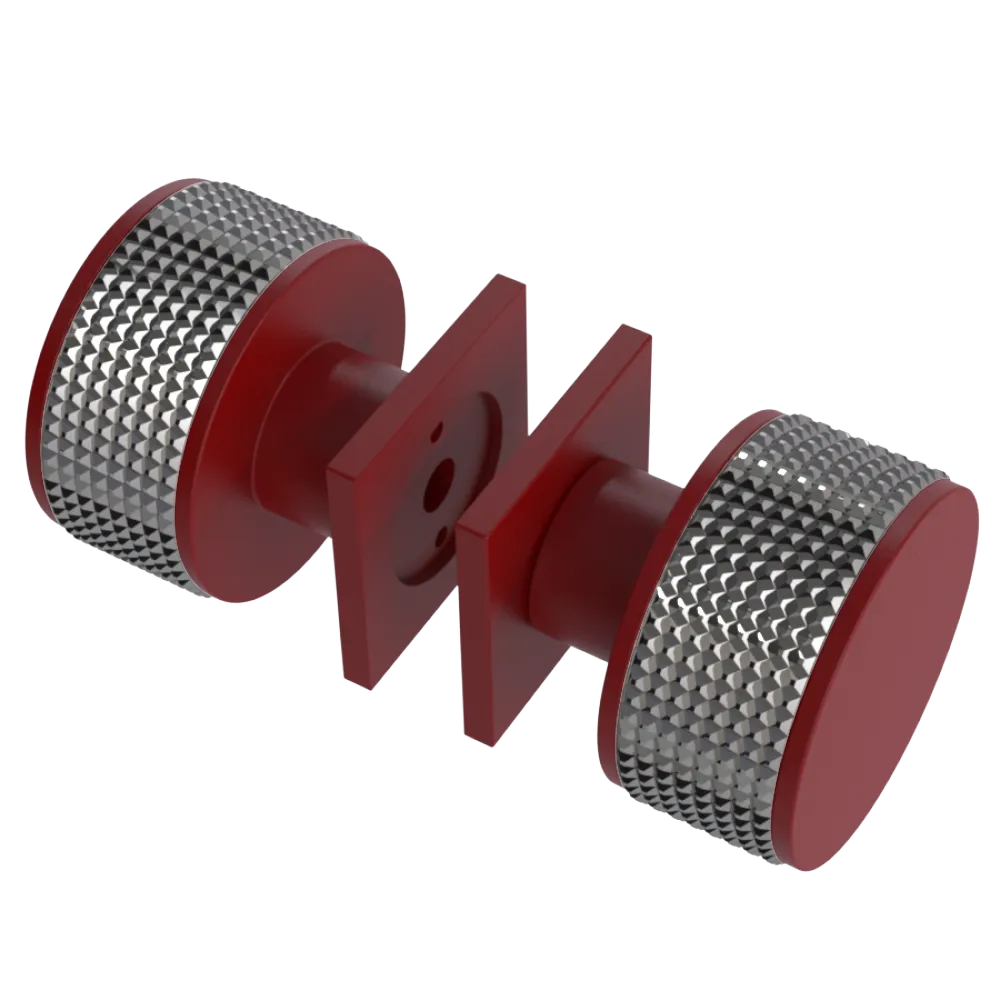 Rubinet Shower Door Knob (set) Maroon