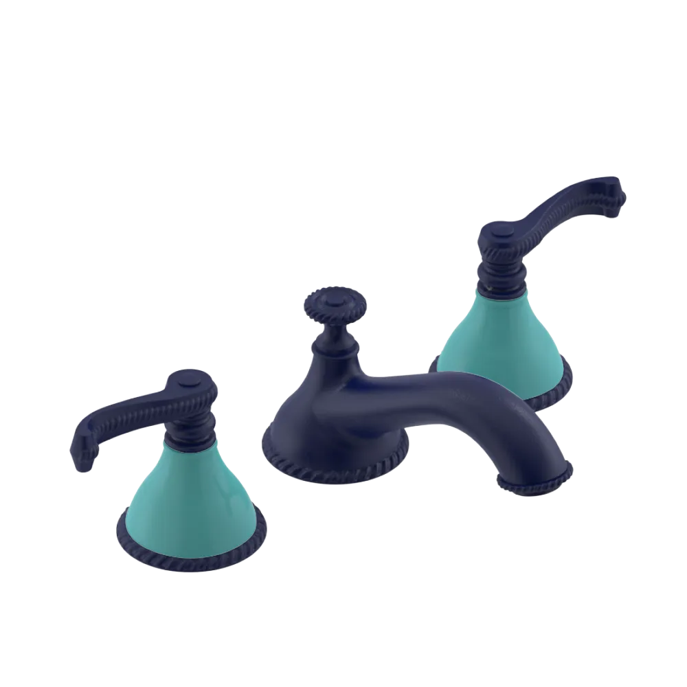 Rubinet Widespread Lav. Set. (less drain) Midnight Blue