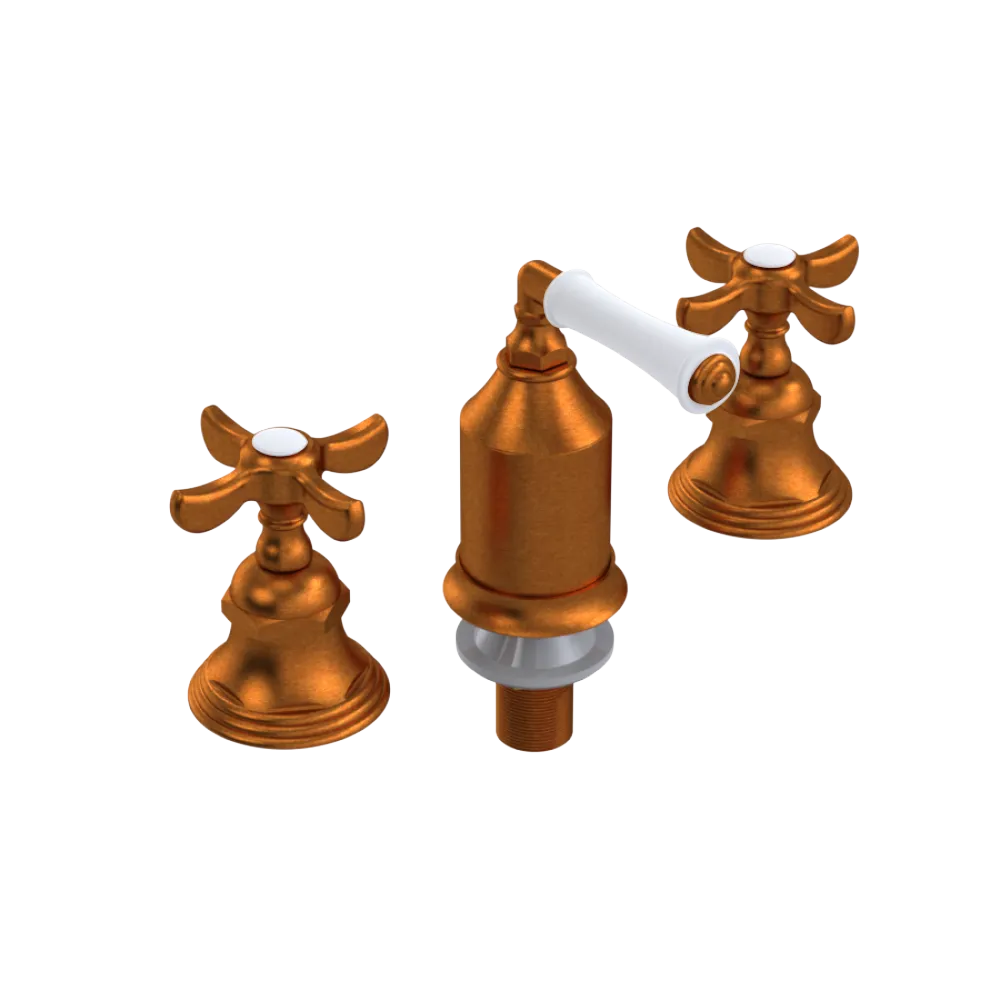 Rubinet Bidet Fitting with Spray, Diverter, and Vacum Breaker (Less Drain) Antique Copper Matt