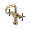 Rubinet Single Hole Dual Handle Lav. Set. (less drain) Gold