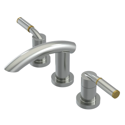 Rubinet Widespread Lav. Set. (less drain) Satin Nickel