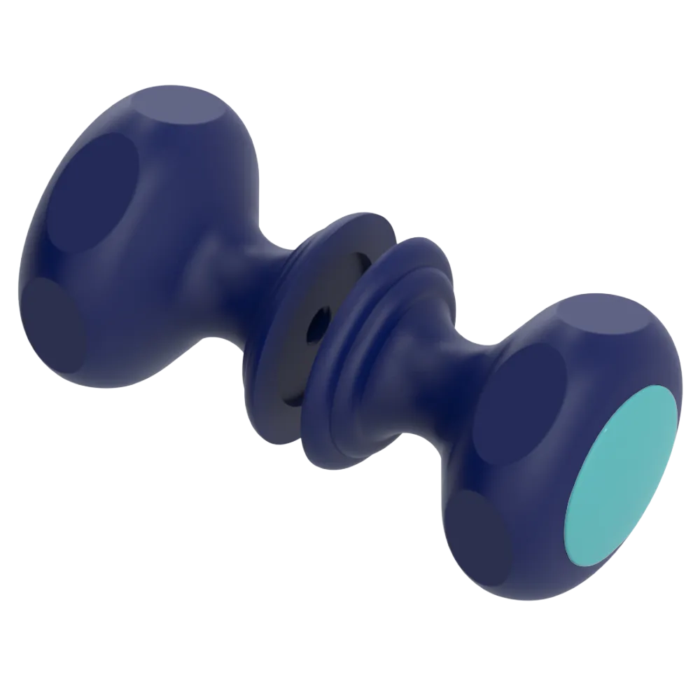 Rubinet Shower Door Knob (set) Midnight Blue