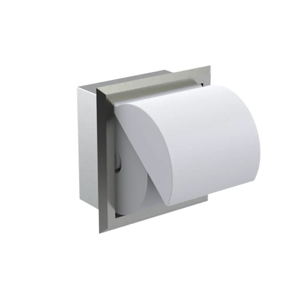 Rubinet RECESSED TOILET PAPER HOLDER Satin Nickel
