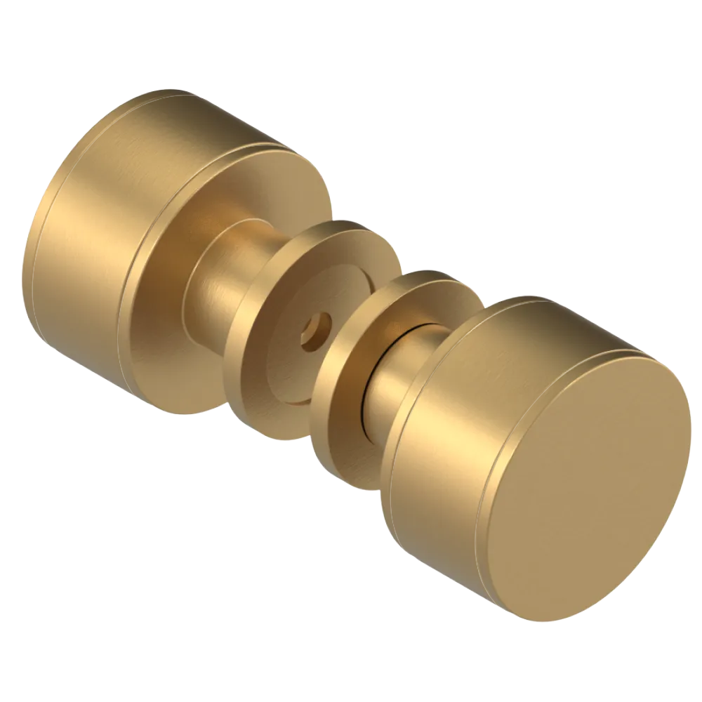 Rubinet Shower Door Knob (set) Satin Gold