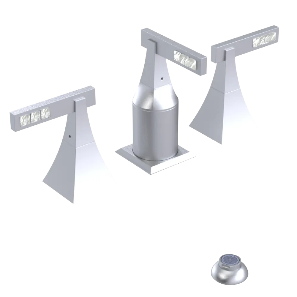 Rubinet Bidet Fitting with Spray, Diverter, and Vacum Breaker (Less Drain) Satin Chrome