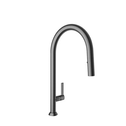 Baril High single-hole kitchen faucet with 2-function pull-down spray