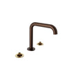 Baril 8" c/c lavatory faucet (without handle), drain included