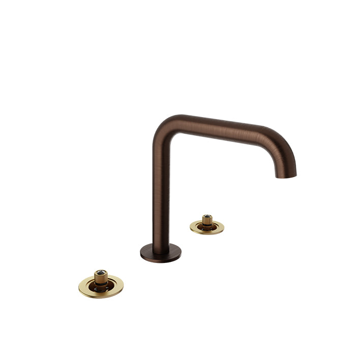 Baril 8" c/c lavatory faucet (without handle), drain included