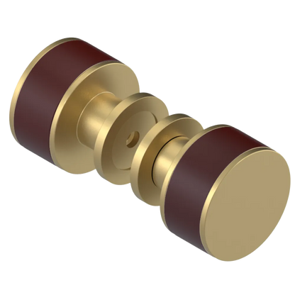 Rubinet Shower Door Knob (set) Satin Brass