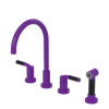 Rubinet Widespread Kitchen Set with Hand Spray Purple Haze