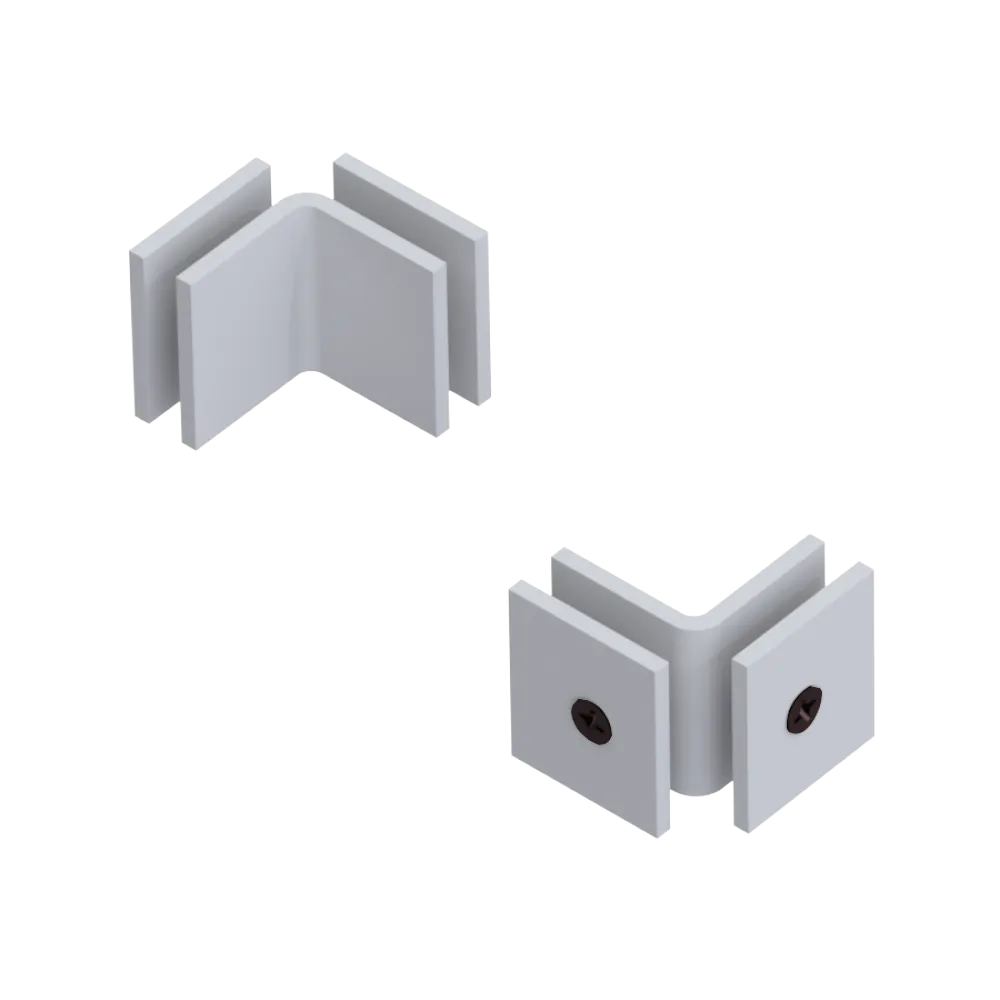 Rubinet 90 Glass to Glass Open Face Matt White