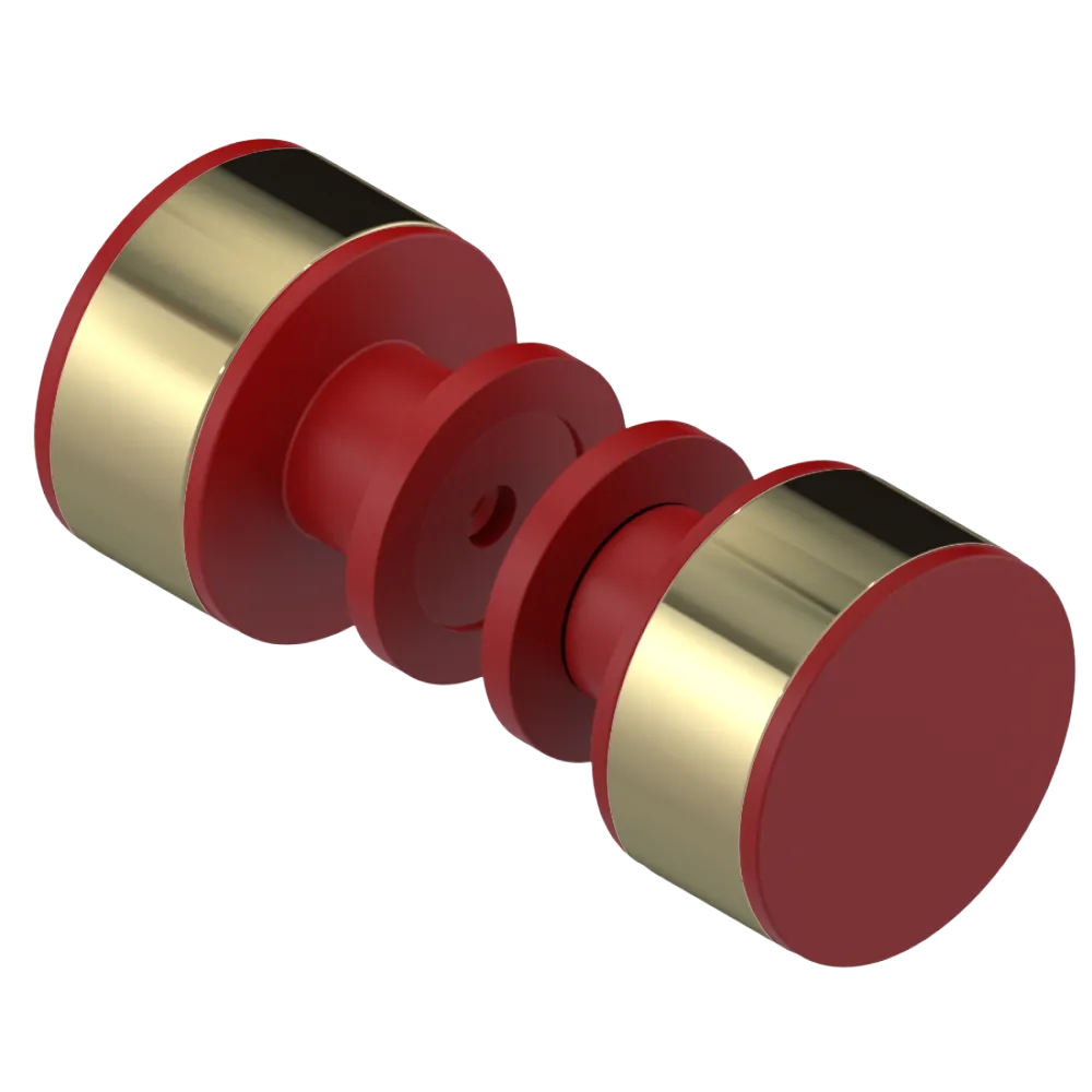 Rubinet Shower Door Knob (set) Maroon