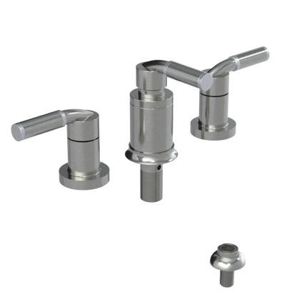 Rubinet Bidet Fitting with Spray, Diverter, and Vacuum Breaker (less drain) Satin Nickel