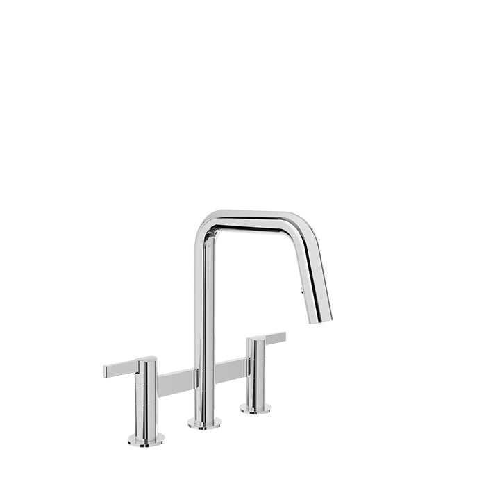 Baril Bridge kitchen faucet with 2-function pull-down spray