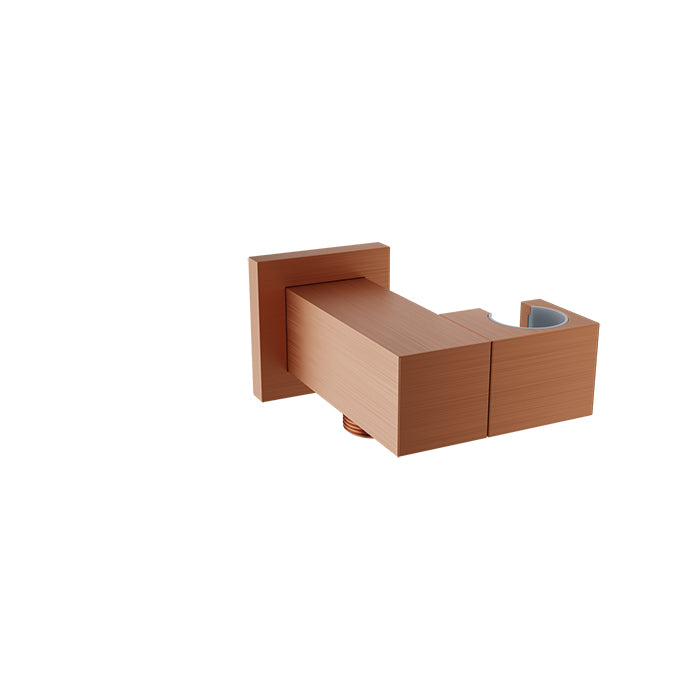 Baril Wall-mounted hand shower holder and supply elbow