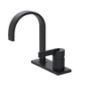 Rubinet 4" Centre Single Control Lav. Set (less drain) Matt Black