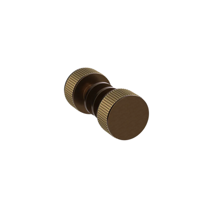 Rubinet Shower Door Knob (set) Tuscan Brass
