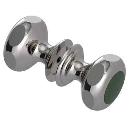 Rubinet Shower Door Knob (set) Polished Nickel