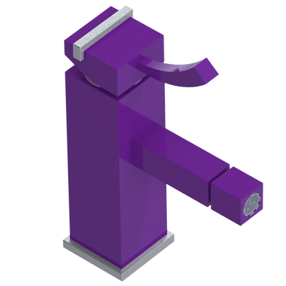 Rubinet Single Control Bidet Fitting (less drain) Purple Haze