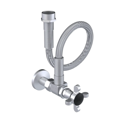 Rubinet Exposed Supply Kit (classic) Satin Chrome