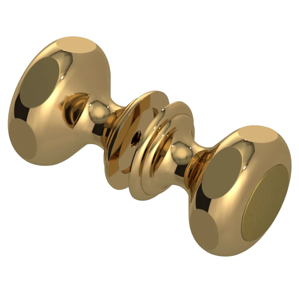 Rubinet Shower Door Knob (set) Gold