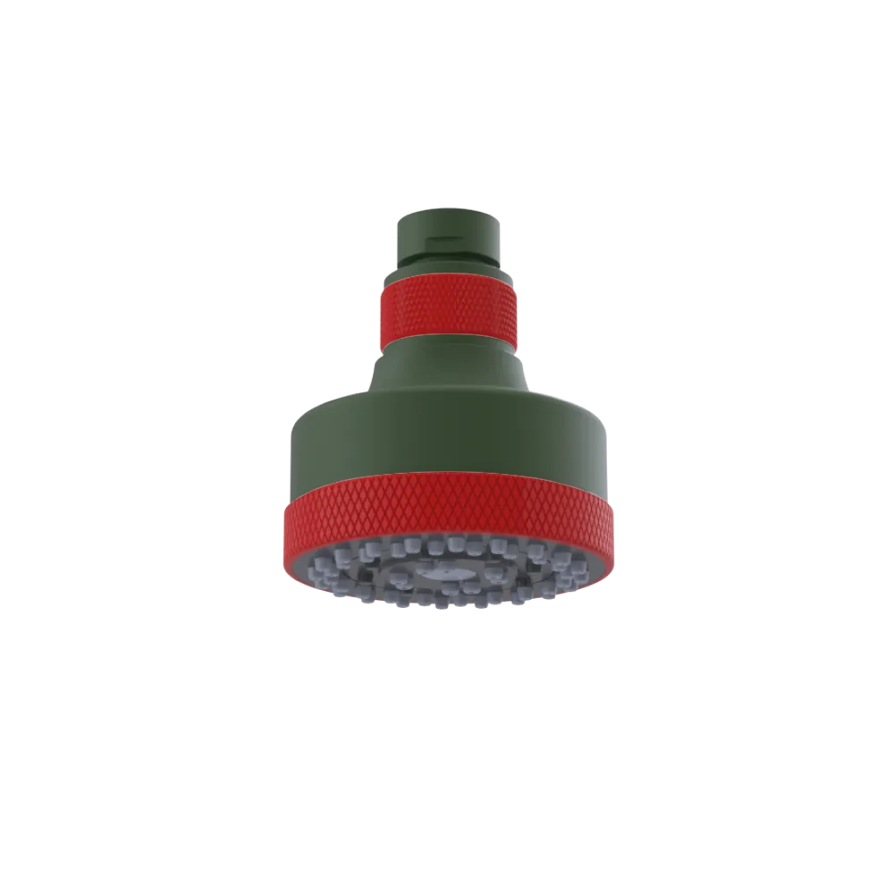 Rubinet 3 FUNCTION SHOWER HEAD Green Envy