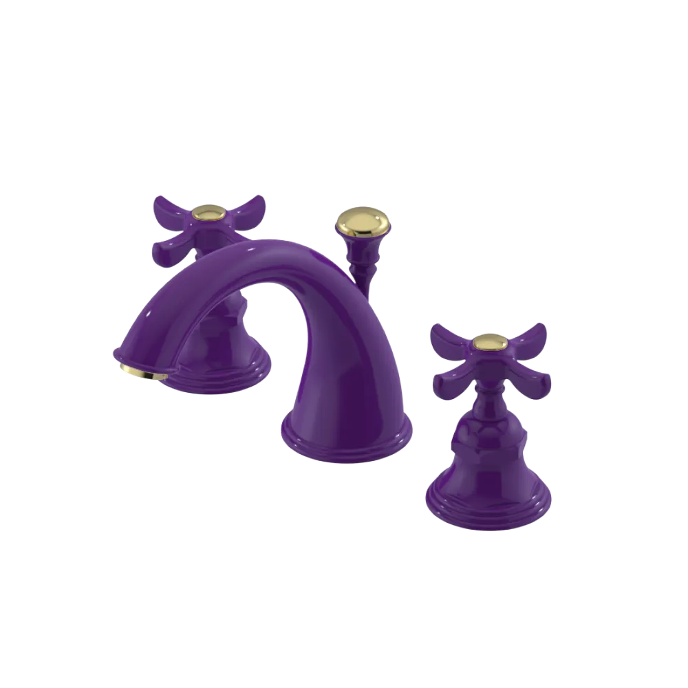 Rubinet Widespread Lav. Set. (less drain) Purple Haze