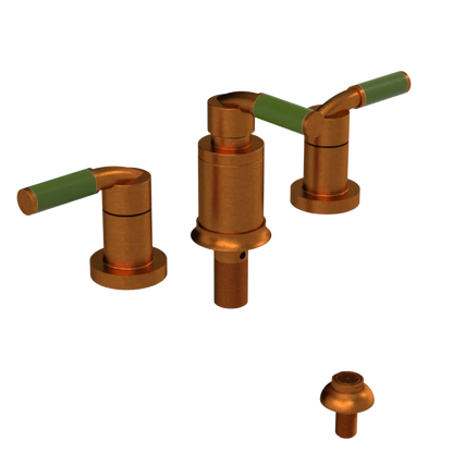Rubinet Bidet Fitting with Spray, Diverter, and Vacuum Breaker (less drain) Antique Copper Matt