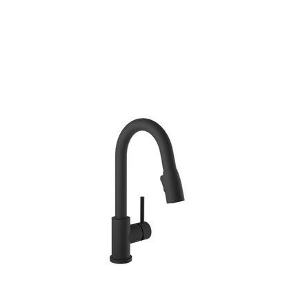 Baril Single-hole bar / prep kitchen faucet with 2-function pull-down spray