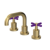Rubinet Widespread Lav. Set. (less drain) Satin Brass