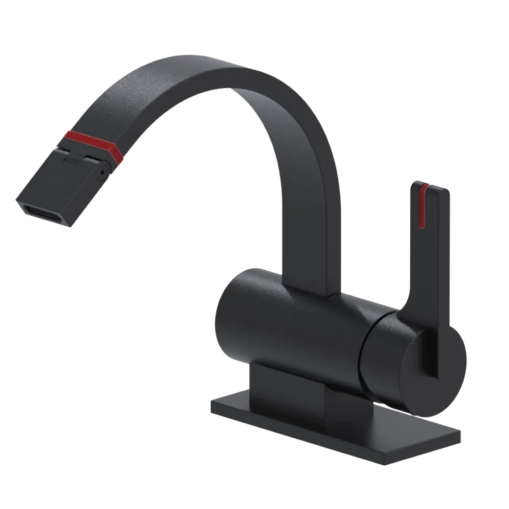 Rubinet Single Control Bidet Fitting (less drain) Matt Black