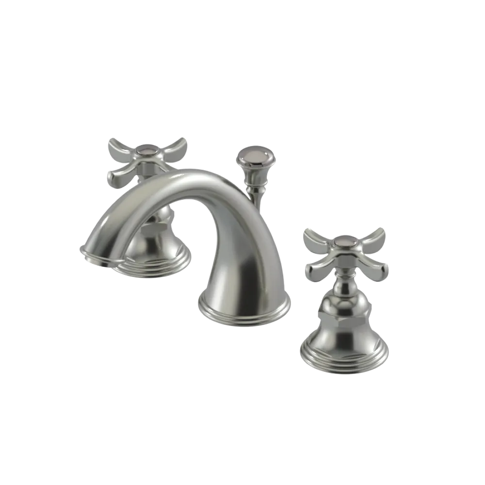 Rubinet Widespread Lav. Set. (less drain) Satin Nickel