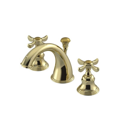 Rubinet Widespread Lav. Set. (less drain) Gold