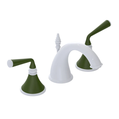 Rubinet Widespread Lav. Set. (less drain) White