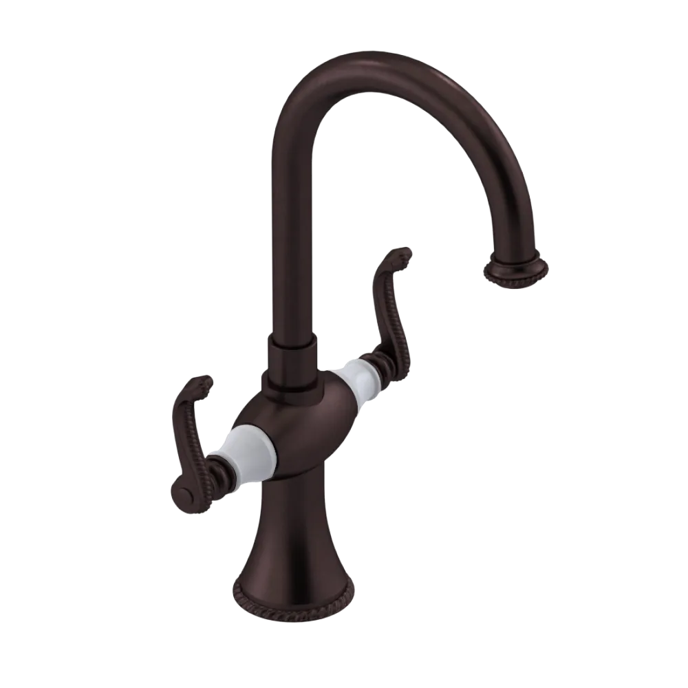 Rubinet Single Hole Dual Handle Lav. Set. (less drain) Oil Rubbed Bronze