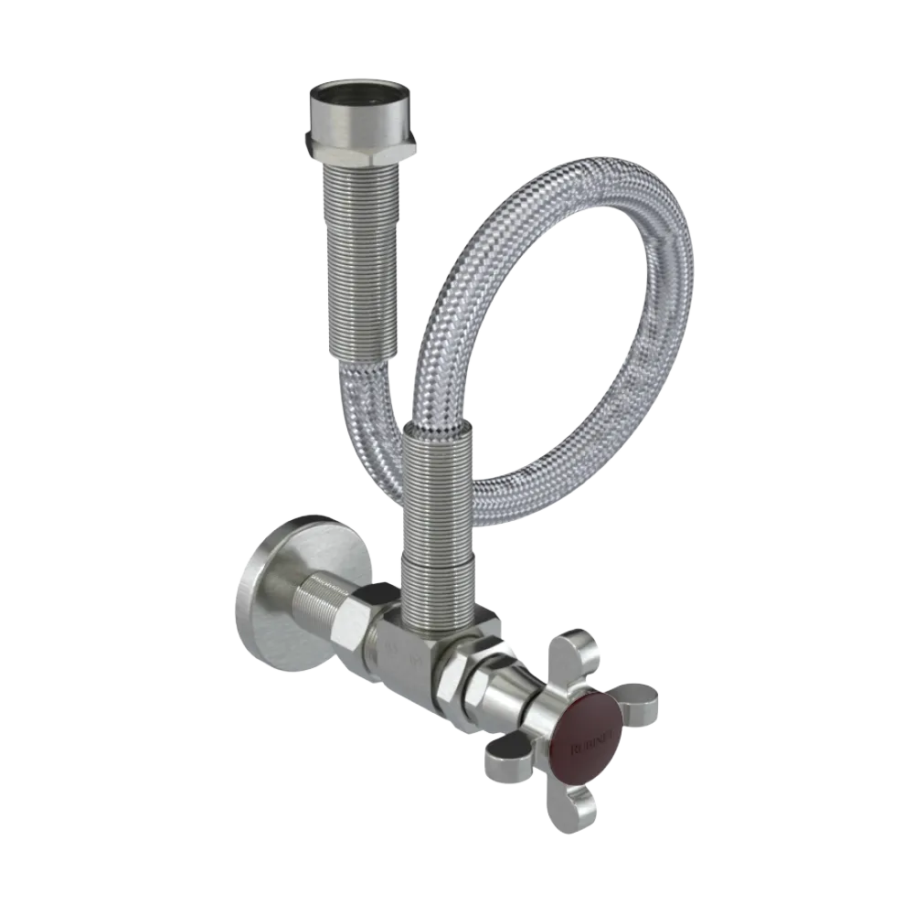 Rubinet Exposed Supply Kit (classic) Satin Nickel