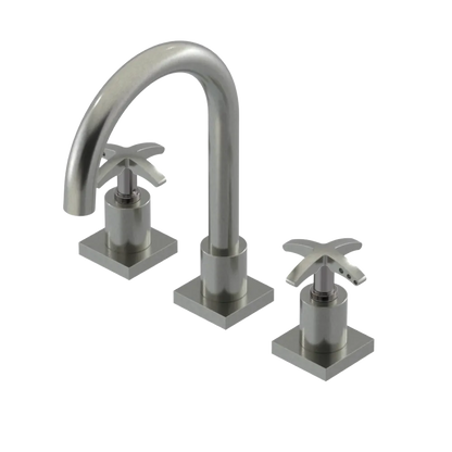 Rubinet Widespread Lav. Set. (less drain) Satin Nickel